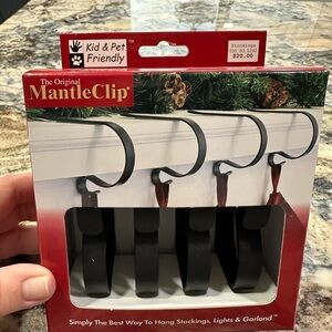Target Black MantleClip Stocking Holders